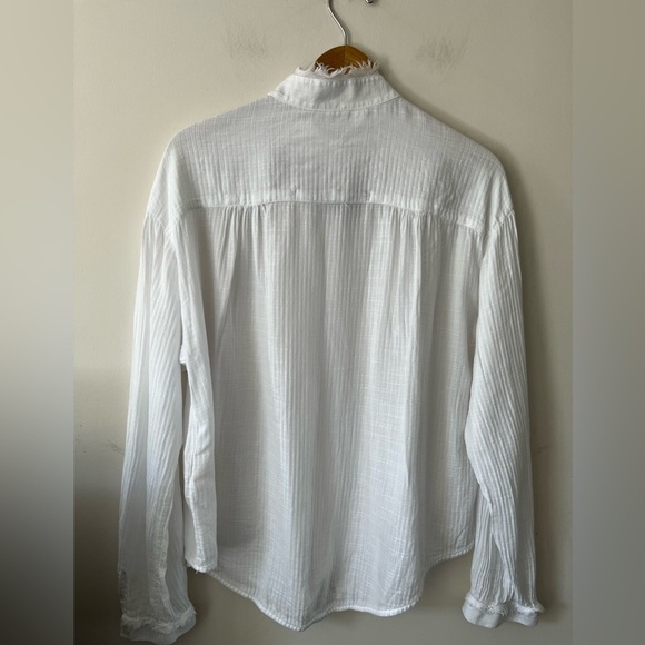 Raquel Allegra Shirred Blouse - Washed White size 2 - Picture 10 of 16